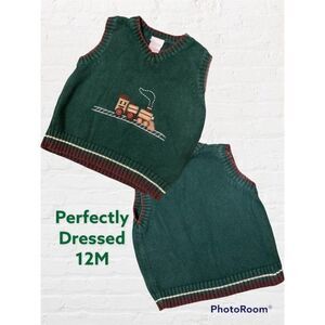 Perfectly Dressed 12m Boys Train Vest